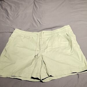 Croft & Barrow Green Athletic Shorts Lightweight Cotton Blend